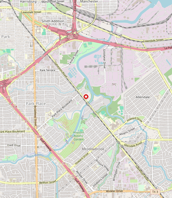 Map showing Developmental Disability Management Services, LLC of Houston in houston, TX