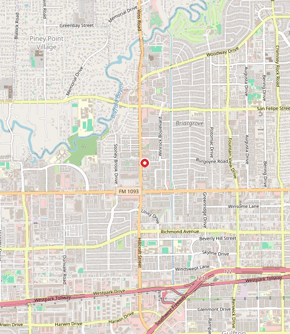 Map showing Diagnostic Learning Services - Houston in houston, TX