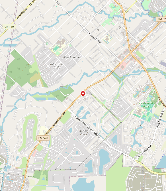Map showing Essential Speech and ABA Therapy in friendswood, TX