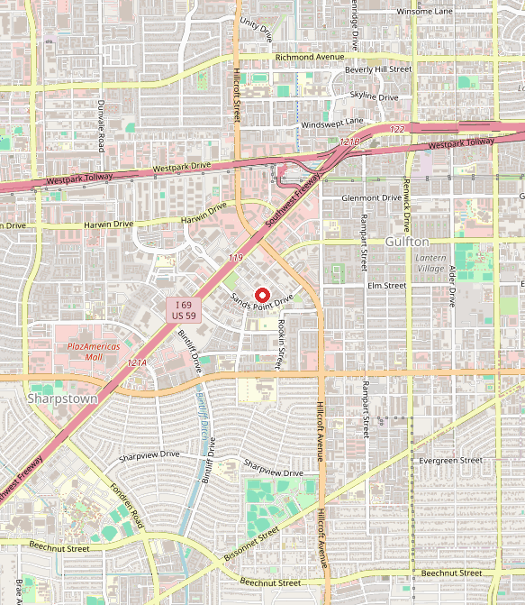 Map showing Hello Autism- ABA Therapy in houston, TX