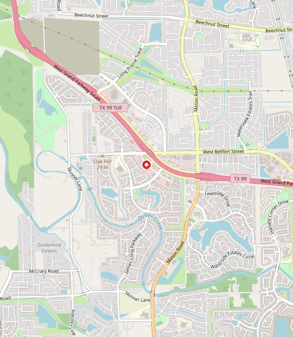 Map showing Texas Cares About Autism in richmond, TX
