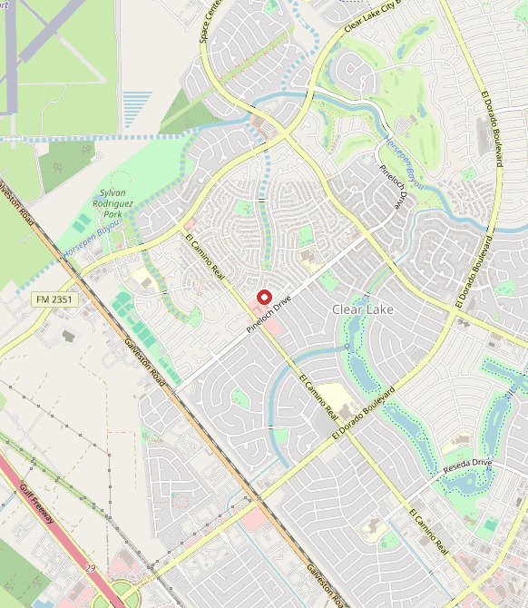 Map of Thrive Behavior Centers - Clear Lake