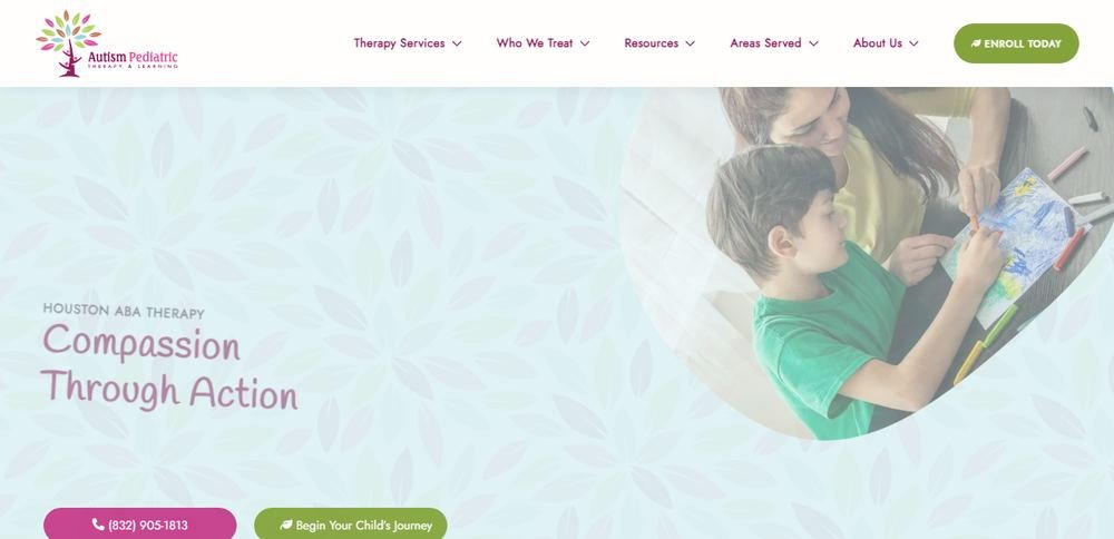 Homepage of Autism Pediatric Therapy - ABA Therapy