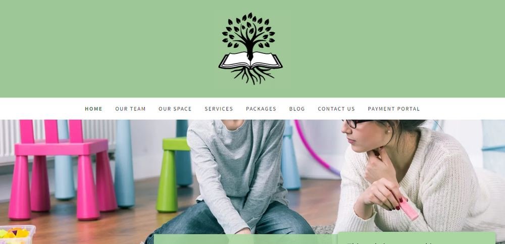 Homepage of Changing Stories ABA Therapy