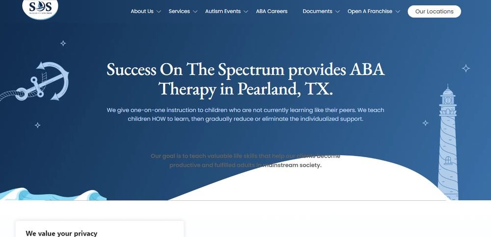 Homepage of Success On The Spectrum
