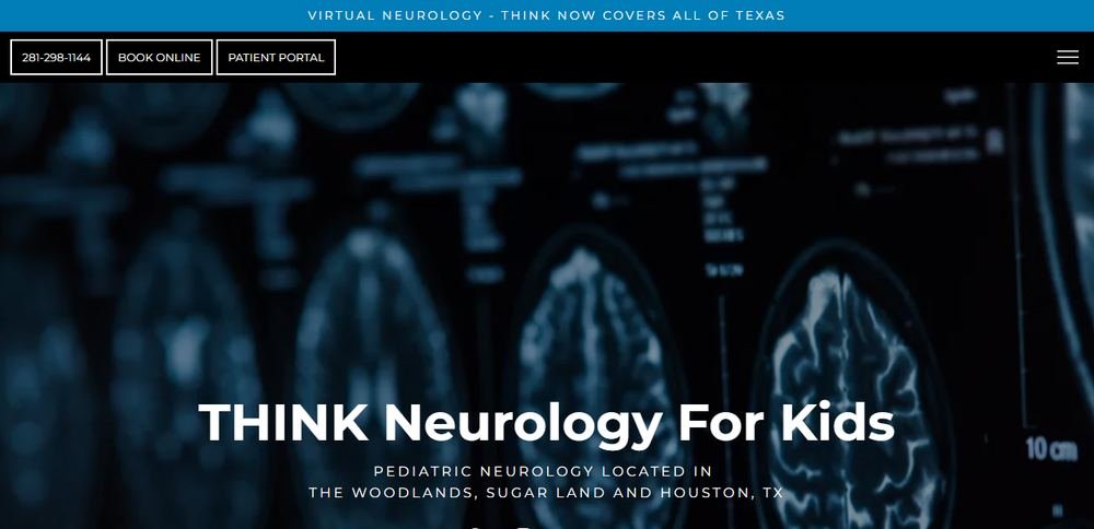 Homepage of THINK Neurology for Kids